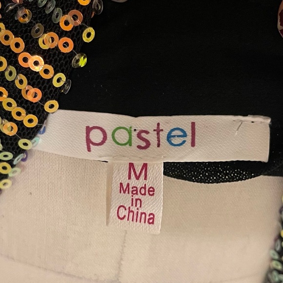 ❤️ Pastel Sequined Bodice x Tulle Gathered Saloon Skirt Maxi Dress - Picture 7 of 9